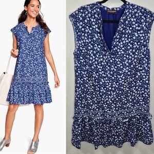 Johnston & Murphy Navy Floral Mini Dress
